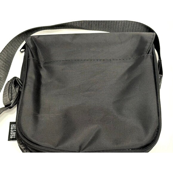 TRAPSTAR Crossbody Reflective Irongate Black Square Bag Nylon Adjustable Strap - Picture 4 of 9